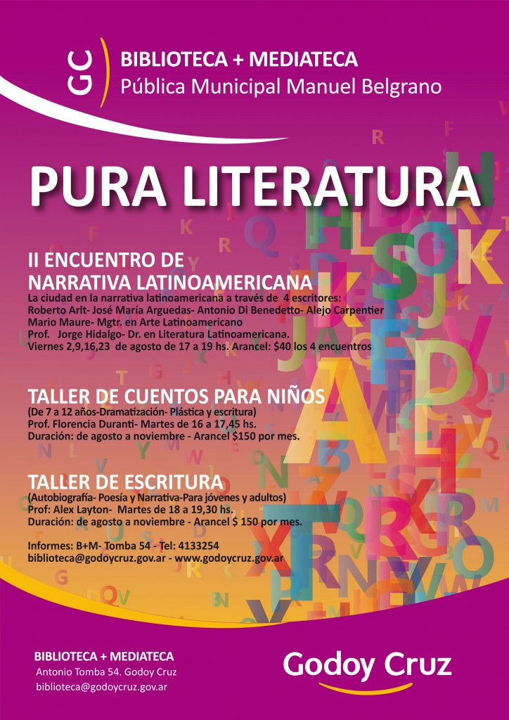 Pura Literatura en la B+M de Godoy Cruz