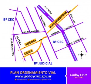 Bº C.E.C. Y JUDICIAL cambio de calles