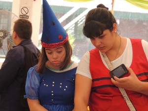 Los disfraces fueron otro de los atractivos para los chicos.