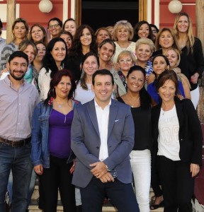 Las chicas del HCD fueron agasajadas. En la reunión estuvo presente el intendente Tadeo García Zalazar.