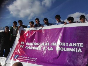 El pasado sábado, los chicos presenciaron la victoria del Tomba ante Arsenal de Sarandí.