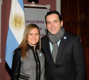 Tadeo García Zalazar junto a su esposa Celia Orueta.