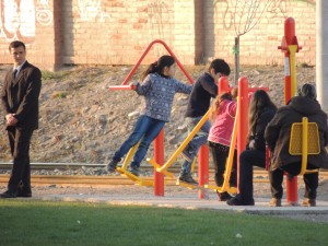 La estación deportiva es la favorita de grandes y niños.