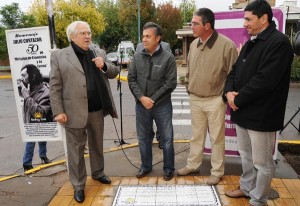 Juan "El Tata "Cedrón declarado Huésped de Honor, junto al intendente Cornejo y los concejales Chiapetta y Cattaneo