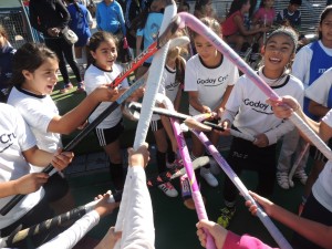 Las chicas de Godoy Cruz se divirtieron en la jornada del sábado.