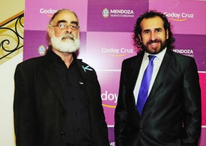 Fernando Rulé y Claudio Fragapane, director de Cultura de Godoy Cruz.