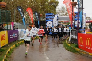 Tadeo García Zalazar y Fernando Muñoz se animaron a los 3 kilómetos.