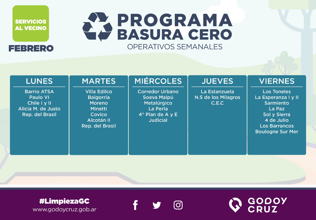 Programa Basura Cero Godoy Cruz