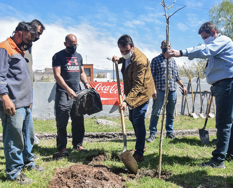 Se plantaron 20 árboles tras una jornada de sensibilización ambiental -  Godoy Cruz